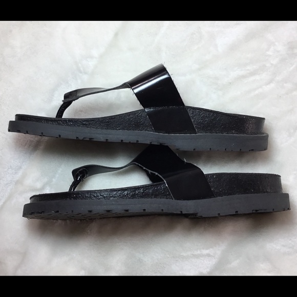 ZARA TARFALUC T STRAP BLACK FLIP FLOP / SANDAL 36 (6) - Picture 5 of 8